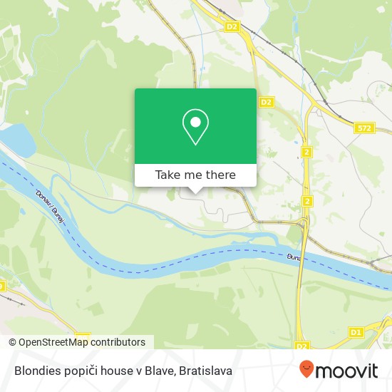 Blondies popiči house v Blave mapa