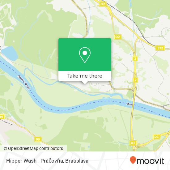 Flipper Wash - Práčovňa mapa