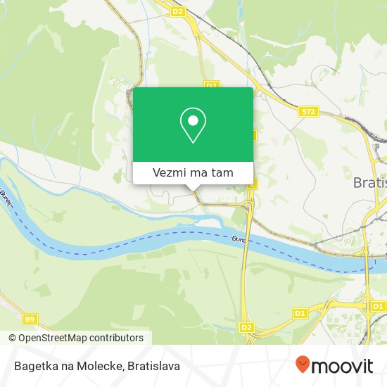 Bagetka na Molecke mapa