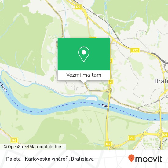 Paleta - Karloveská vináreň mapa