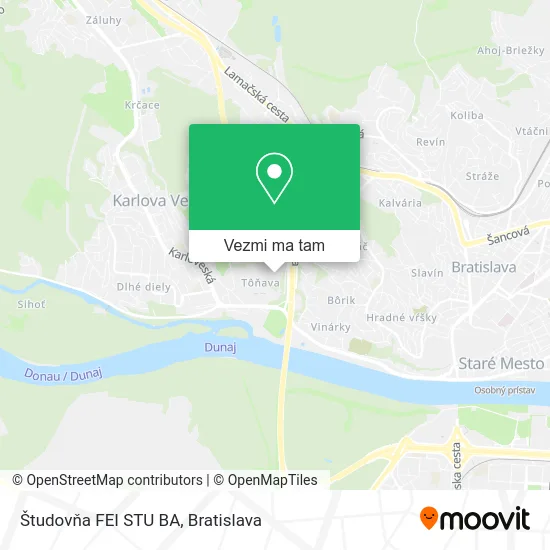 Študovňa FEI STU BA mapa