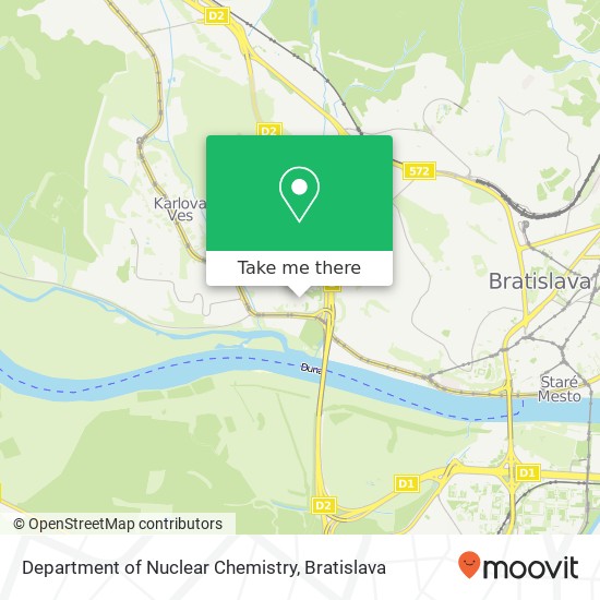 Department of Nuclear Chemistry mapa