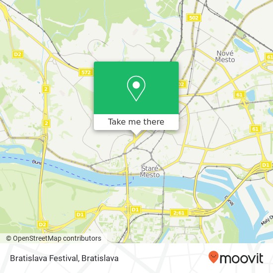 Bratislava Festival mapa