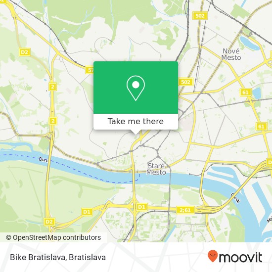 Bike Bratislava mapa