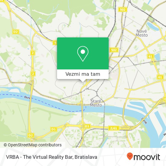 VRBA - The Virtual Reality Bar mapa