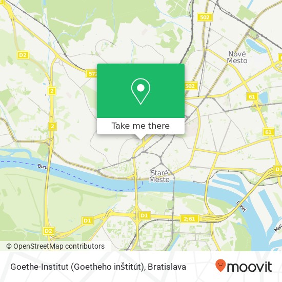Goethe-Institut (Goetheho inštitút) mapa