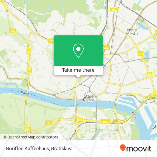 Goriffee Kaffeehaus mapa