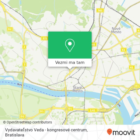 Vydavateľstvo Veda - kongresové centrum mapa