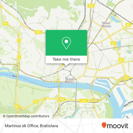 Martinus.sk Office mapa