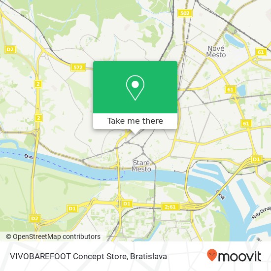 VIVOBAREFOOT Concept Store mapa