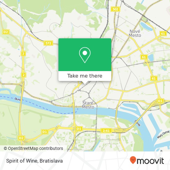 Spirit of Wine mapa