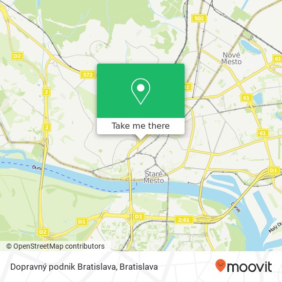 Dopravný podnik Bratislava mapa