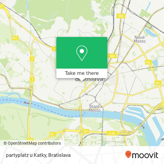 partyplatz u Katky mapa