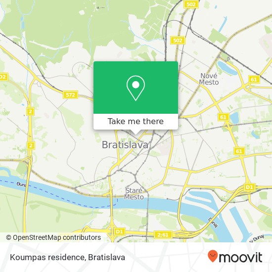 Koumpas residence mapa