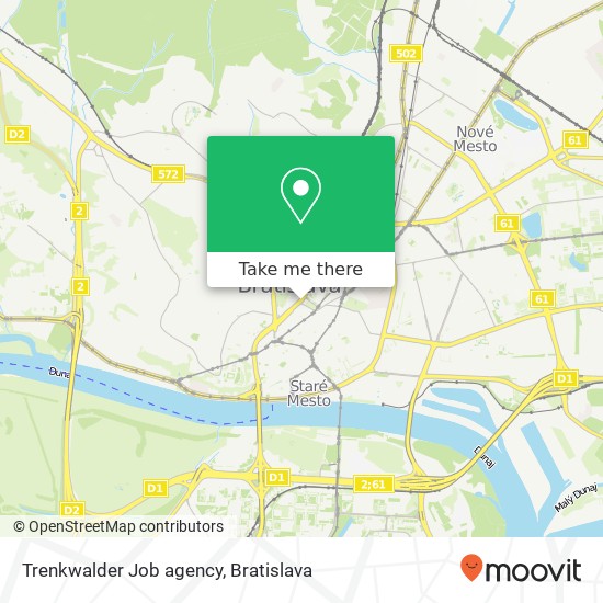 Trenkwalder Job agency mapa