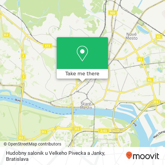 Hudobny salonik u Velkeho Pivecka a Janky mapa