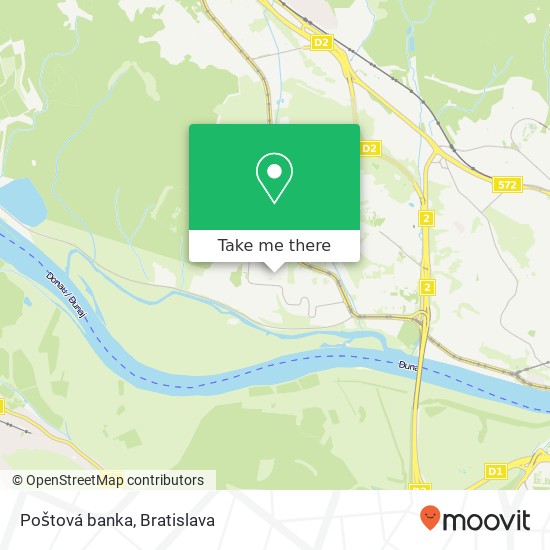 Poštová banka mapa