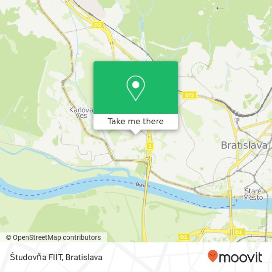 Študovňa FIIT mapa