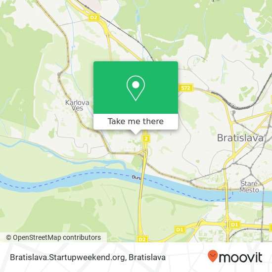 Bratislava.Startupweekend.org mapa