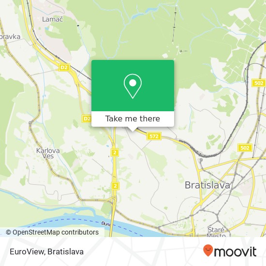 EuroView mapa