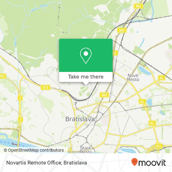 Novartis Remote Office mapa