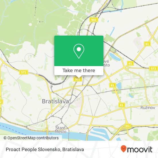 Proact People Slovensko mapa