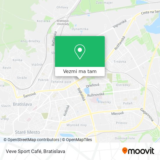 Veve Sport Café mapa
