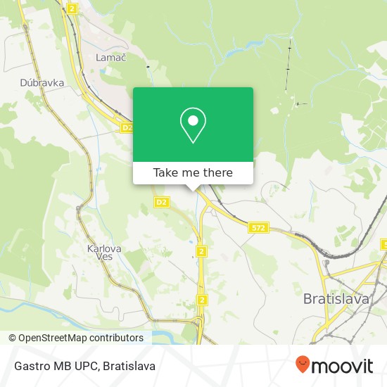 Gastro MB UPC mapa