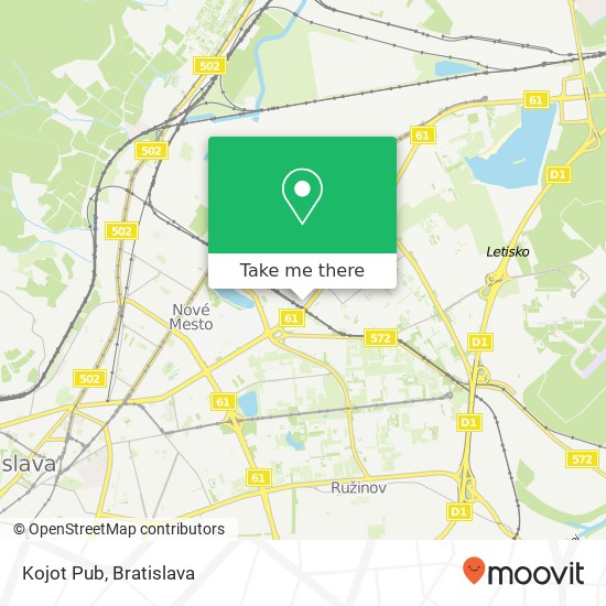 Kojot Pub mapa