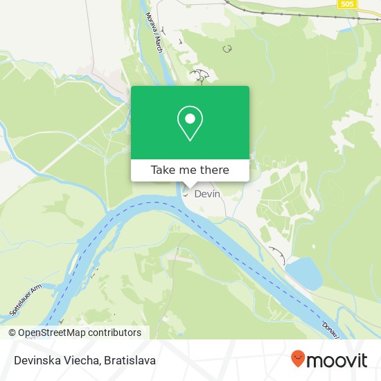 Devinska Viecha mapa