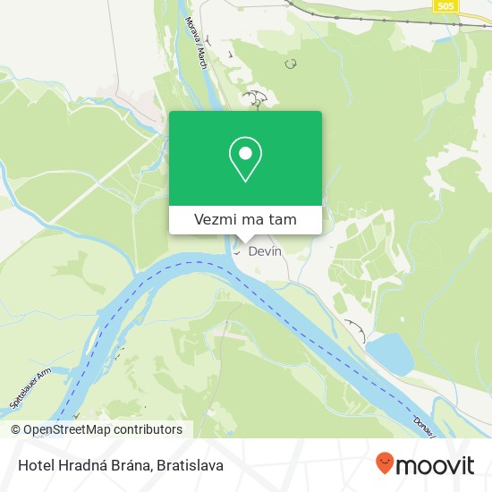 Hotel Hradná Brána mapa