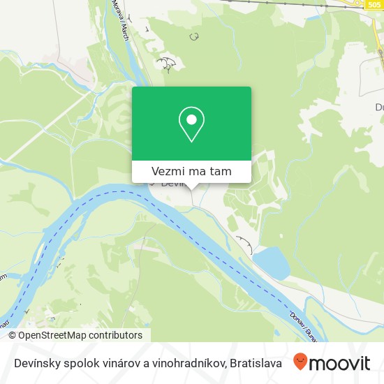 Devínsky spolok vinárov a vinohradníkov mapa