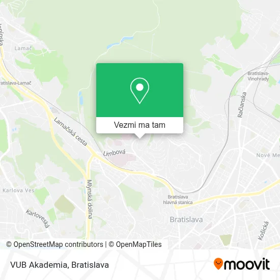 Vub Map Ako sa dostať do VUB Akademia v meste Bratislava Iii pomocou autobus ...