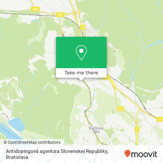 Antidopingová agentúra Slovenskej Republiky mapa