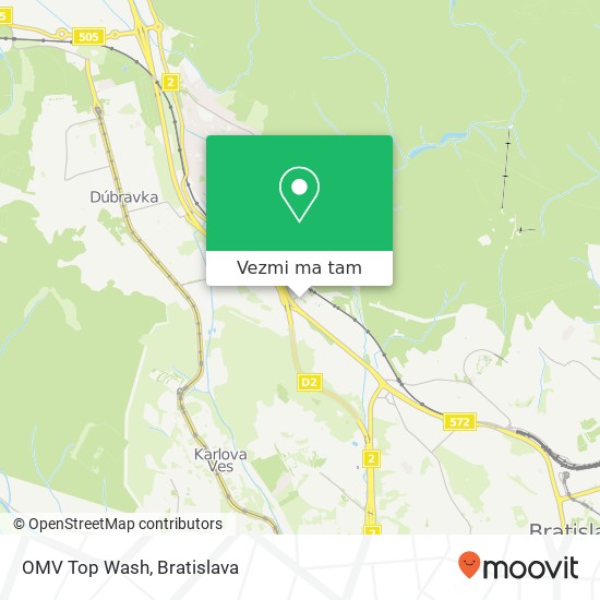 OMV Top Wash mapa