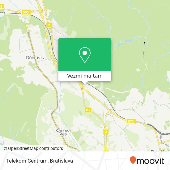 Telekom Centrum mapa