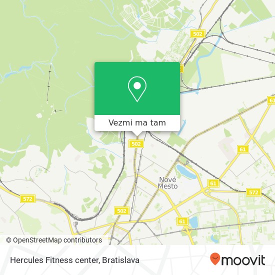 Hercules Fitness center mapa