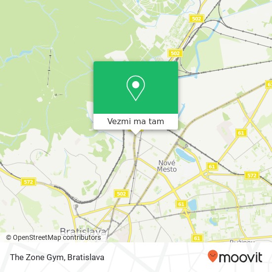 The Zone Gym mapa