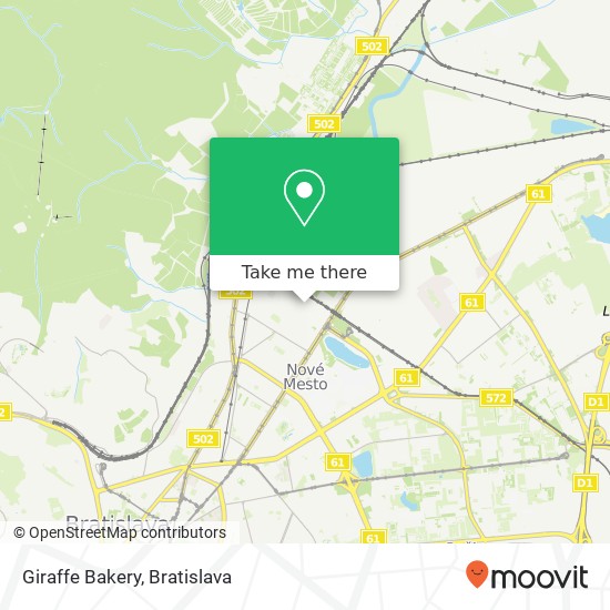 Giraffe Bakery mapa