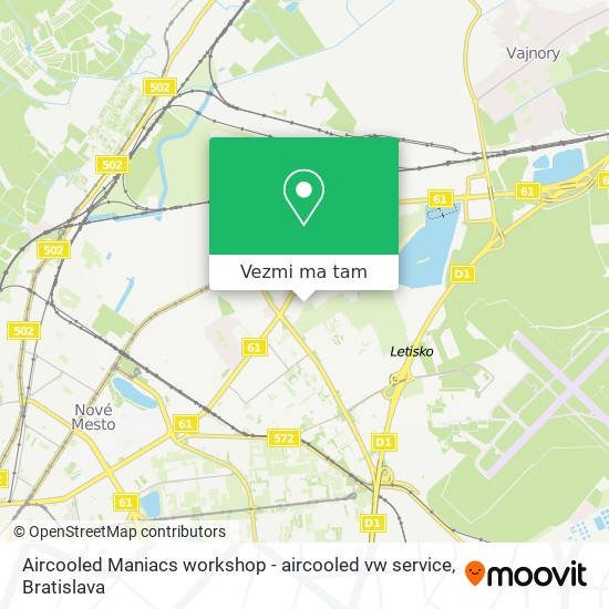 Aircooled Maniacs workshop - aircooled vw service mapa