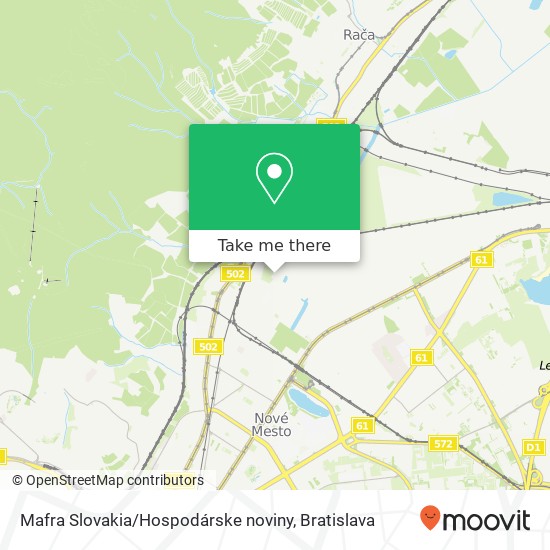 Mafra Slovakia / Hospodárske noviny mapa