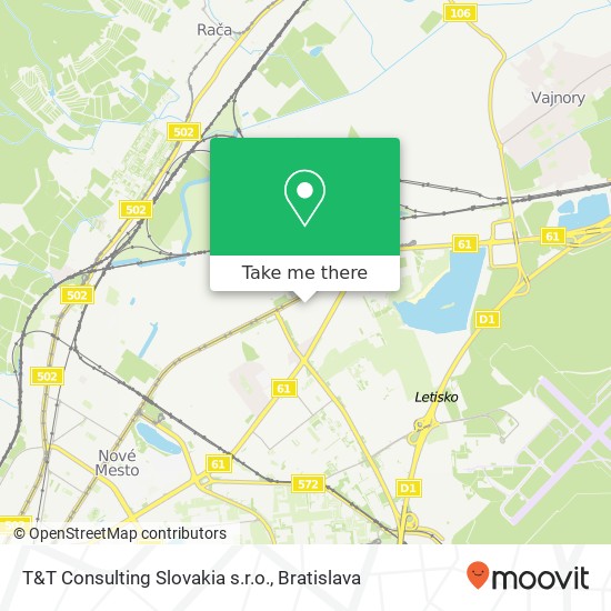 T&T Consulting Slovakia s.r.o. mapa