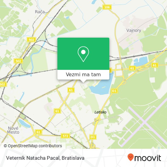 Veterník Natacha Pacal mapa