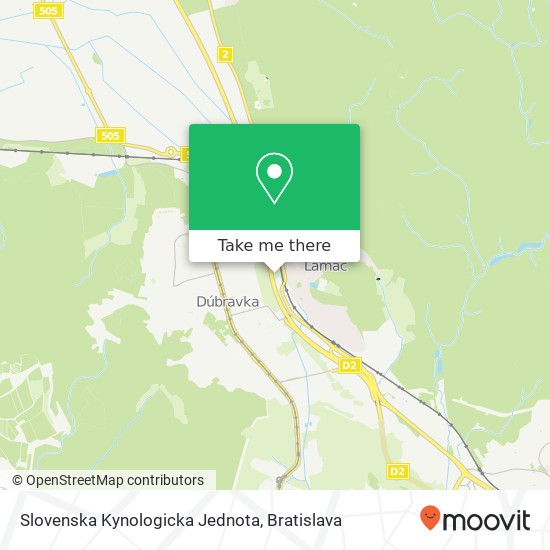 Slovenska Kynologicka Jednota mapa