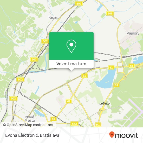 Evona Electronic mapa