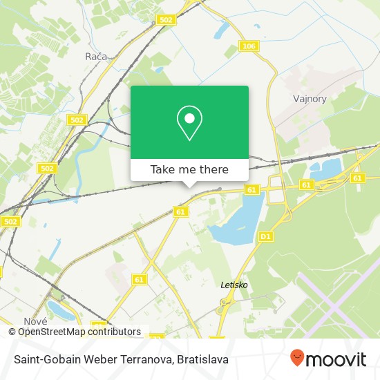 Saint-Gobain Weber Terranova mapa