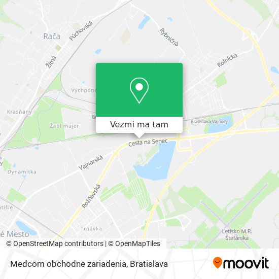 Medcom obchodne zariadenia mapa