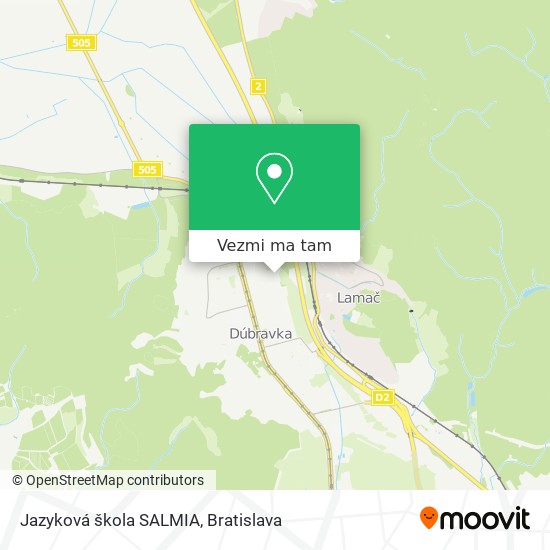 Jazyková škola SALMIA mapa