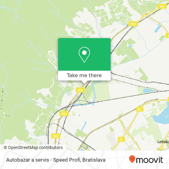 Autobazar a servis - Speed Profi mapa