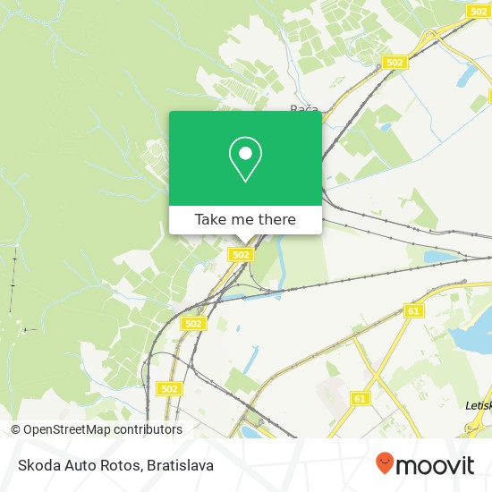 Skoda Auto Rotos mapa